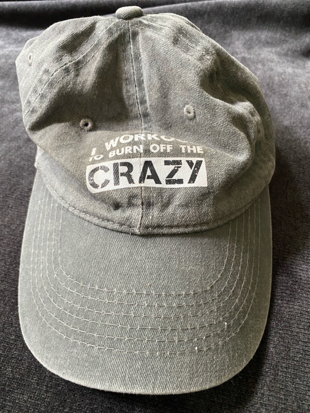I workout to burn off the crazy hat